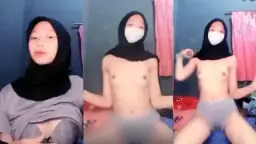 ABG Hijab Toge Barbar Live Video by indo