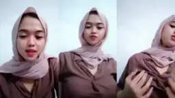 Ukhti Hijabers Cantik Remas Buah Dada Live Video by BOKEPSIN