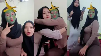 Duo Hijab Toge Liveshow Barbar Video by Indo18